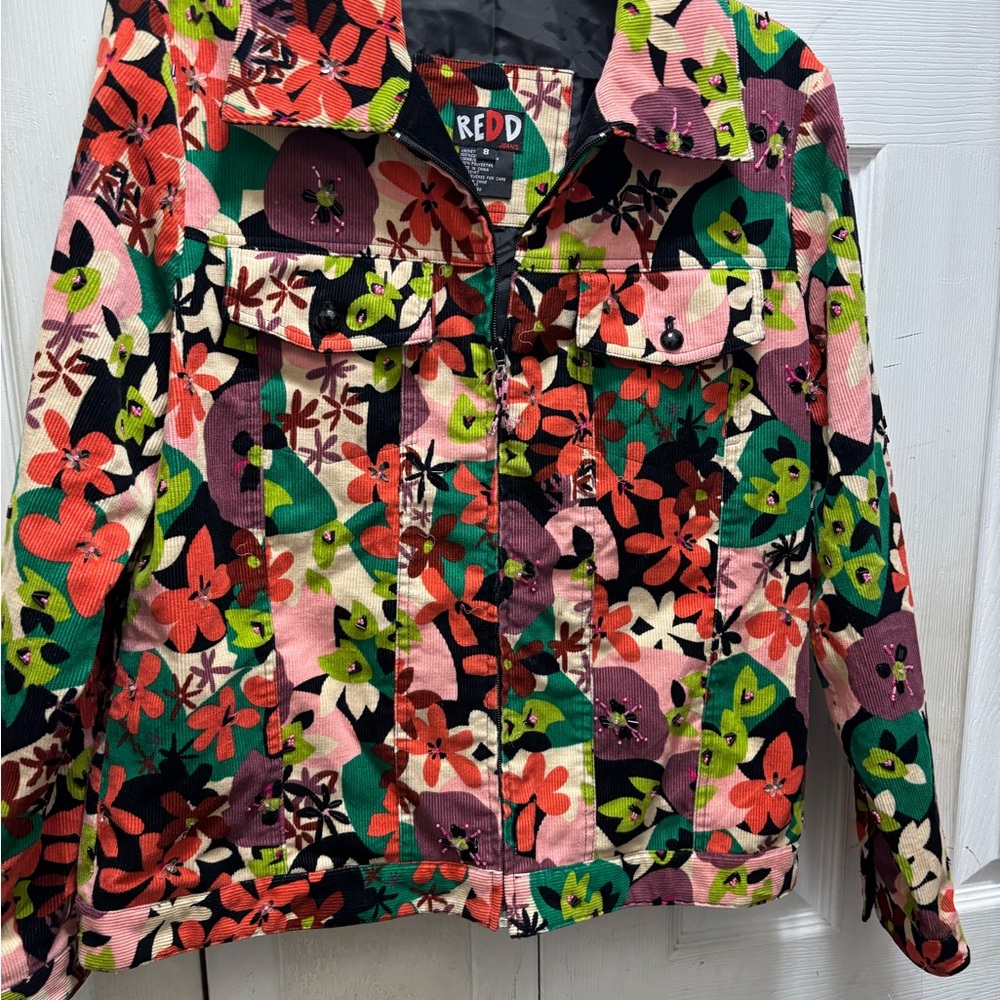 Red corduroy jacket